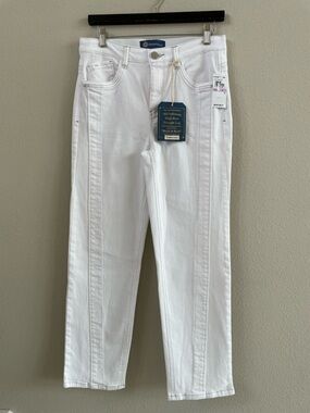 NWT Democracy Off-White AbSolution High Rise Straight Leg Denim Jeans Size 6